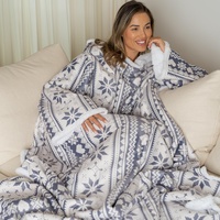 Cosas Snuggie - Kuscheldecke - Decke mit Ärmeln - Heizdecke - Ärmeldecke - Fleecedecke - Kuscheldecke mit Ärmeln - kuscheldecke flauschig - TV-Decke - Geschenke fur Frauen