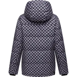 Ragwear Damen Winterjacke mit Hahnentritt-Muster