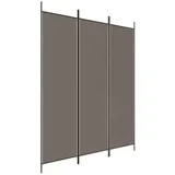 vidaXL 3-tlg. Paravent Anthrazit 150x200 cm Stoff