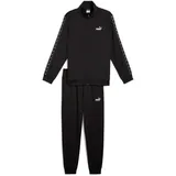 Puma Poly Tape Herren Jogginganzug, schwarz - L