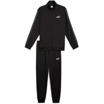 Puma Poly Tape Herren Jogginganzug, schwarz - L