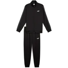 Puma Poly Tape Herren Jogginganzug, schwarz - L