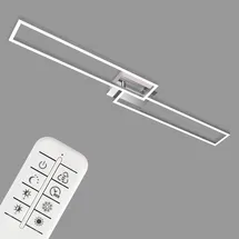 Briloner CCT LED Deckenleuchte 40 W aluminium-chrom