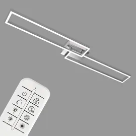 Briloner CCT LED Deckenleuchte 40 W aluminium-chrom