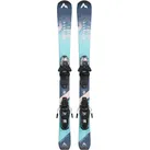 McKinley SWEETY I JT - Systembindung All-Mountain Ski Kinder in navy-turquoise-pink, Größe 140 - blau