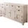 Massivmoebel24 Sideboard 180 x 95 x 45 cm Beige / Weiß