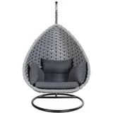 Home Deluxe Hängesessel Cadeira 1-Sitzer Hellgrau