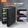 Vevor Schlüsselschrank Schlüsselkasten 48 Schlüssel, Schwarz Schlüsselbox Schlüsseltresor Einstellbar, Abschließbarer Schlüsselschrank mit 6...