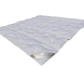 Betten Hofmann Hofmann White Sibiria 6-Kammer Sommer Daunendecke Daunenbett 240x220 100% Daunen - Weiß