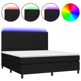 vidaXL Boxspringbett 180 x 200 cm Schwarz
