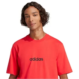 adidas Essentials Linear Single Jersey rot/schwarz L