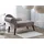 Beliani Chaiselongue grau linksseitig Samtstoff