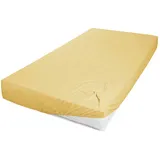 H. G. Hahn Spannbettlaken Jersey 100 x 200 cm gelb