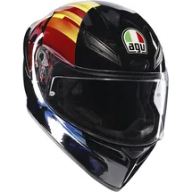 AGV K1 S Pulse 46, Integralhelm - Schwarz/Rot/Orange/Blau - XXL