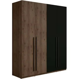 Home Affaire Drehtürenschrank Rimini 179,2 x 220,5 x 60 cm Braun/Schwarz