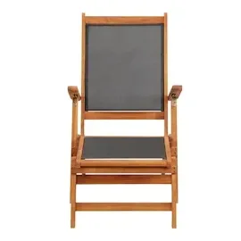 vidaXL Sonnenliege 141 x 57,5 x 92 cm schwarz/braun