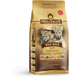 WOLFSBLUT Wild Duck Puppy Entenfleisch mit Kartoffeln Hundetrockenfutter 2 Kilogramm