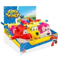 JOY TOY 20546D12 Superwings Plüsch Flugzeug 18 cm, sortiert