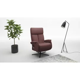 sit&more TV-Sessel Triple Seven Kunstleder 86 x 120 x 86 cm Rot mit Kopfteil- & Drehfunktion
