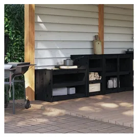 vidaXL Küchenschrank 2 Stk 0 x 0 x 0 cm Schwarz