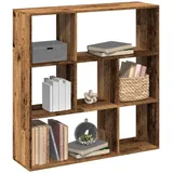 vidaXL Bücherregal 102 x 29 x 103,5 cm Altholz-Optik