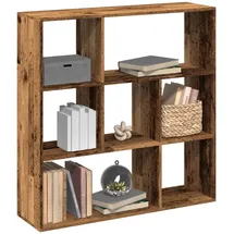 vidaXL Bücherregal 102 x 29 x 103,5 cm Altholz-Optik