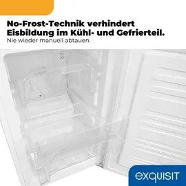 Exquisit KGC5195-65-NF-330E Kühl-Gefrierkombination (193 l, 1575 mm hoch, Weiß)