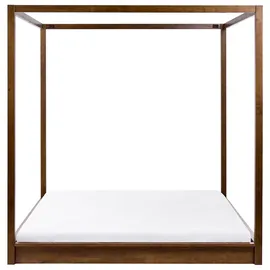 Beliani Herliere 180 x 200 cm Dunkelbraun