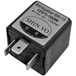 SHIN YO Flasher relais SY-02, 3-polige, 12 VDC, 1-100 Watt