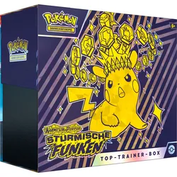Pokemon Sammelkarten Pokémon-TCG: Karmesin & Purpur – Stürmische Funken Top Trainer Box