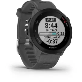 Garmin Forerunner 55 mit Silikon-Wechselarmband dunkelgrau/schwarz