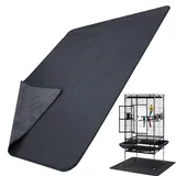 Eventerde Vogelkäfig Bodematte | wasserdichte rutschfeste Schutzmatten | 122x91 cm Dicke Unter Tierkäfigmatte | Für Tierboxen Indoor Reptilien Katzen Kaninchen Wellensittiche Unzertrennliche