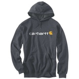 CARHARTT Signature Logo Sweatshirt mit Logo-Grafik, Anthrazit meliert, XXL