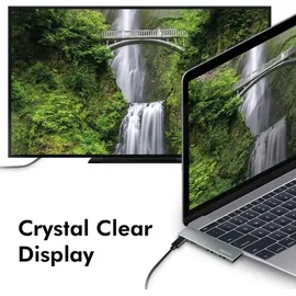 Logilink USB 3.2 Gen2x2 4-Port, PD, silber