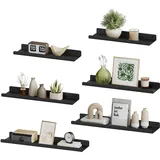 Songmics Wandboard 3er Set Schwarz