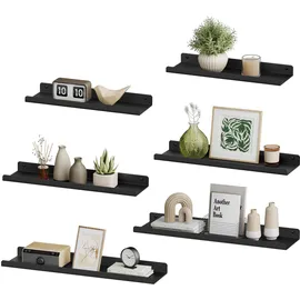 Songmics Wandboard 3er Set Schwarz