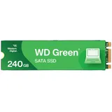 Western Digital WD Green SATA SSD interne SSD 240 GB (M.2 2280 Modul für den Einsatz in Laptops und Desktop PCs, SLC-Caching-Technologie, Stoßfest, WD F.I.T. LabTM-zertifiziert) grün