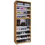 VCM Lona 70 x 183 x 37 cm 9 Fächer / braun