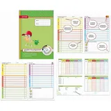 ROTH Hausaufgabenheft Kompass 1. Klasse liniert DIN A4 ohne Rand, 48 Blatt