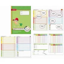 ROTH Hausaufgabenheft Kompass 1. Klasse liniert DIN A4 ohne Rand, 48 Blatt