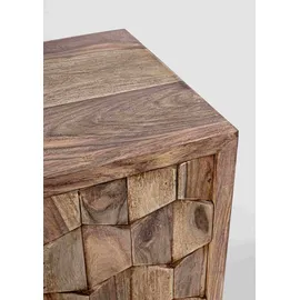 BIZZOTTO Sideboard Stanwood 200 x 85 x 45 cm Beige / Schwarz