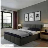 Halmon Schlafkomfort Betten Dalas 200 x 200 cm Schwarz