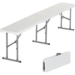 Klappbare Bank - Masi - bis zu 300 kg Belastbarkeit - 180×23×43 cm EINHEITSGRÖSSE