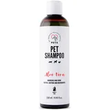 PET ESSENTIAL TREATMENT SUPPLIES PETS Sanftes Hundeshampoo Sensitiv Fell mit Aloe Vera - Rückfettendes Shampoo für alle Hunderassen und Felltypen - Hundeshampoo Gegen Geruch 250 ml