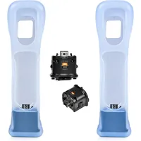 TechKen 2 Pack Motion Plus Adapter mit Silicon Case Sensor für Wii Remote Controller-Black