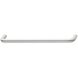 Möbelgriff, Bügelgriff aus Edelstahl, rund, Ø 8 mm, Maß A: 120 mm, B: 32 mm, C: 112 mm, matt gebürstet