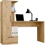Top e shop Schreibtisch COSMO Eiche Artisan / Braun