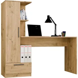 Top e shop Schreibtisch COSMO Eiche Artisan / Braun