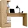 Top e shop Schreibtisch COSMO Eiche Artisan / Braun