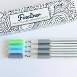 teachly Fineliner Pastell Ocean 4er Set